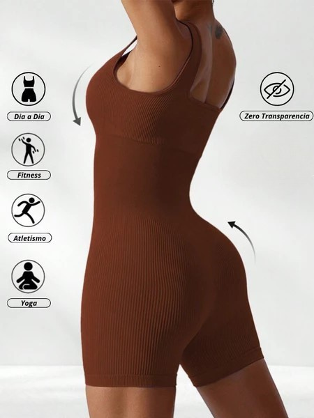 Macaquinho Canelado sem Costura!