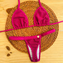 Biquíni Cortininha fita bronze tecido anarruga