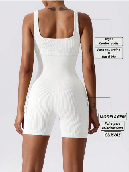 Macaquinho Canelado sem Costura!