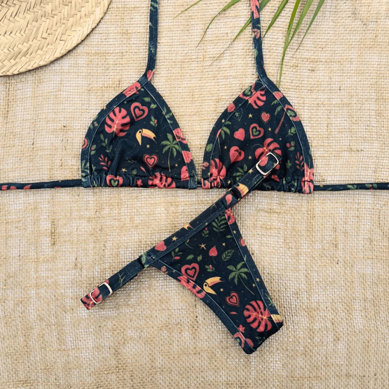 Biquíni Marquinha de Fita Estampado!