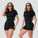 Kit 2 Macaquinhos Gringo com Ziper Tecido Suplex Colorido Virginia