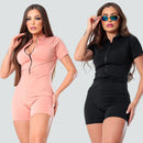 Kit 2 Macaquinhos Gringo com Ziper Tecido Suplex Colorido Virginia