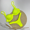 Conjunto Kit Saia Top Meia Taça Calcinha Asa Delta Ibiza Biquini Feminino Com Bojo Removivel Verão