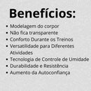 Kit 5 Calça Legging Lisa Suplex Cintura Alta Academia