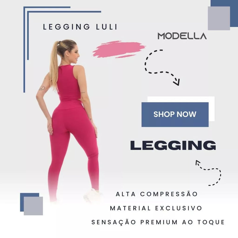 Kit 2 peças Legging Blackout Zero Transparencia
