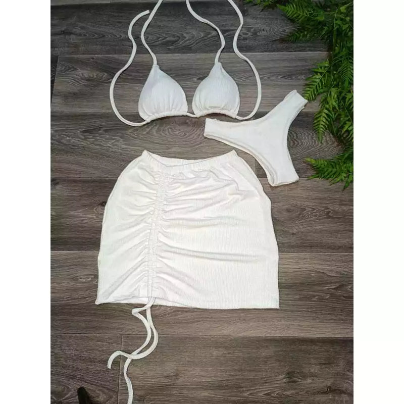 Biquíni Com Sainha peças Anaruga Brilhante Premium - Moda Praia