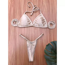 Biquíni Cortininha Fio Dental Bojo Removível Cós Regulável