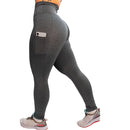 Calça Legging C/ Bolso Cos Alto Grosso E Costura Reforçada