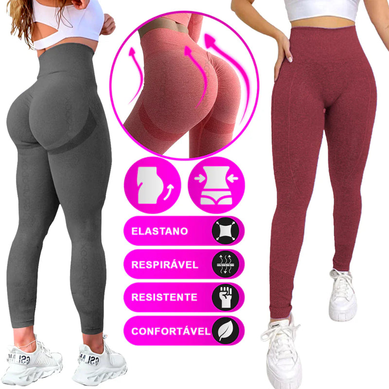 Kit 2 Calças Legging Fitness