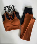 Kit 2 Conjuntos Anaruga Legging Top com Bojo Fitness